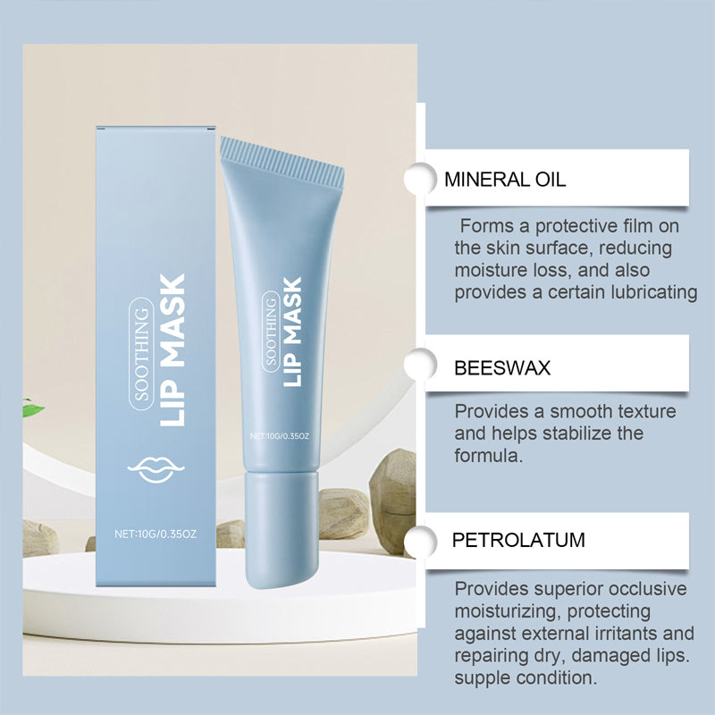 Mascarilla labial calmante e hidratante para labios secos y agrietado