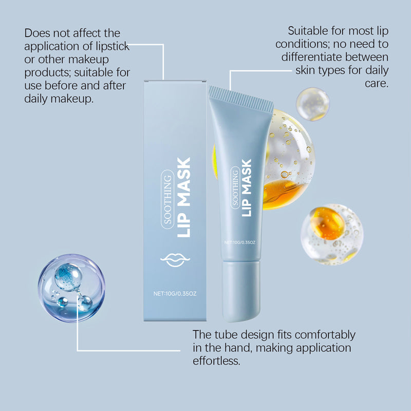 Mascarilla labial calmante e hidratante para labios secos y agrietado