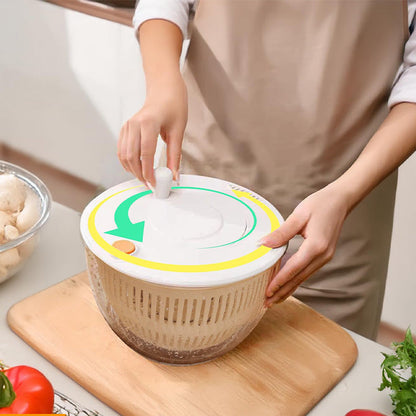 Centrifugador de Ensalada y Rebanador 9 en 1 de Gran Capacidad