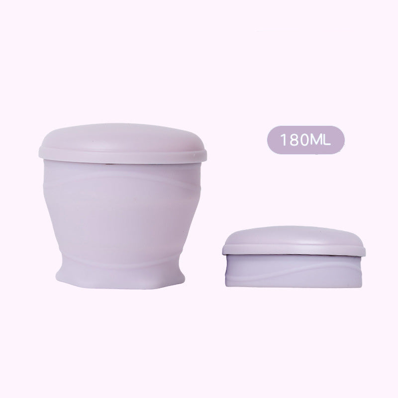 Vaso Plegable de Silicón con Tapa para Viaje