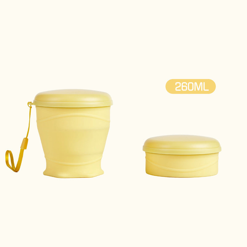 Vaso Plegable de Silicón con Tapa para Viaje