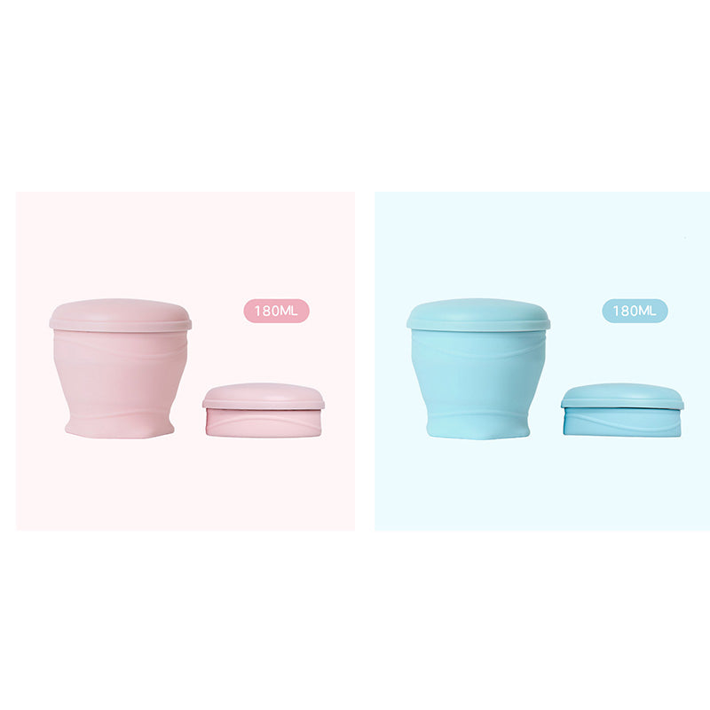 Vaso Plegable de Silicón con Tapa para Viaje