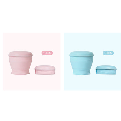 Vaso Plegable de Silicón con Tapa para Viaje