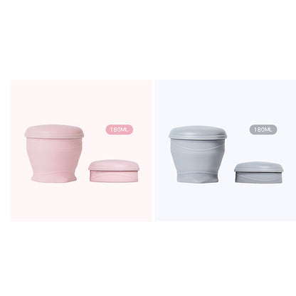 Vaso Plegable de Silicón con Tapa para Viaje