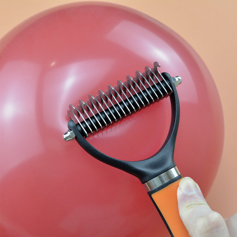 📢📢 ¡50% DE DESCUENTO! ⏰ Cepillo de aseo para mascotas de doble cara para eliminar el pelo muerto