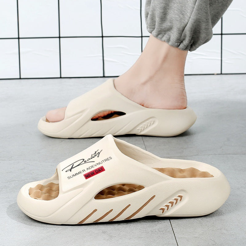 ☁️ ¡OFERTA POR TIEMPO LIMITADO 50% DE DESCUENTO! 👣 Chanclas de Nube para Hombre con Suela Gruesa Antideslizante – Comodidad Máxima y Soporte de Arco 🏃‍♂️