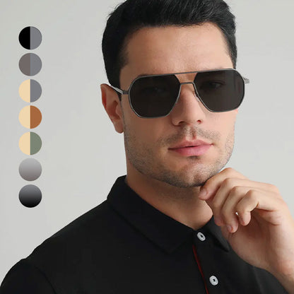 Gafas de sol de montura irregular con protección UV y lentes polarizada