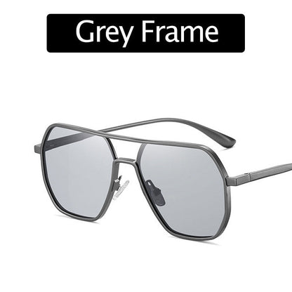 Gafas de sol de montura irregular con protección UV y lentes polarizada