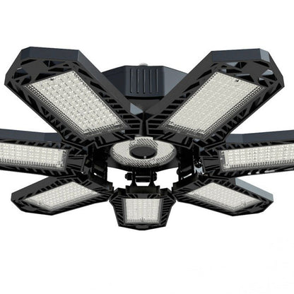 Lámpara LED Brillante para Garaje con Paneles Deformables