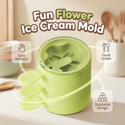 Molde de Silicona para Paletas de Hielo en Forma de Flor