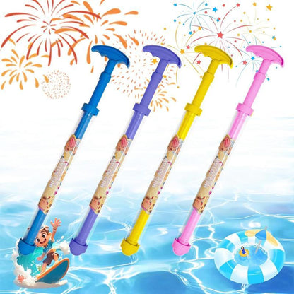 Divertida Pistola de Agua de Juguete de Fuego Artificial de Jalar