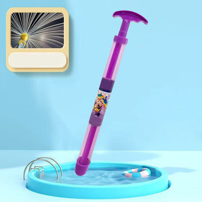 Divertida Pistola de Agua de Juguete de Fuego Artificial de Jalar