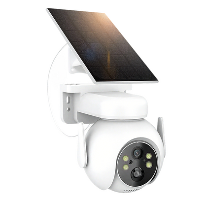 Cámara de Seguridad Solar Impermeable con Visión Nocturna