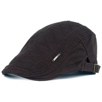 Gorra plana ajustable y transpirable para hombre