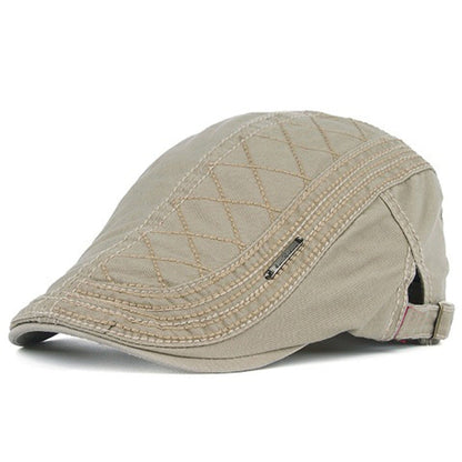 Gorra plana ajustable y transpirable para hombre