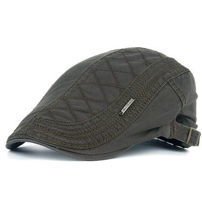 Gorra plana ajustable y transpirable para hombre