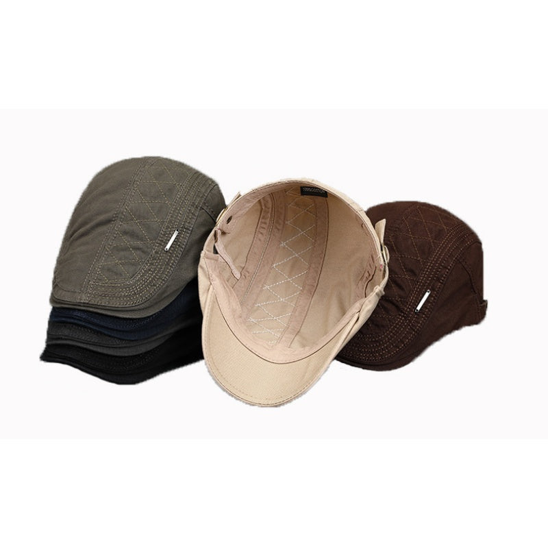 Gorra plana ajustable y transpirable para hombre
