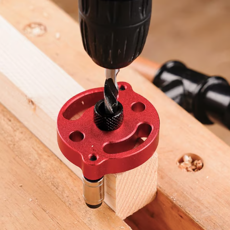 🔨 Kit de plantilla para espigas autocentrantes: ¡uniones perfectas, sin conjeturas! 🪚✨ Taladra agujeros perfectamente centrados en todo momento: el secreto de la carpintería de nivel profesional. 🛠️💥