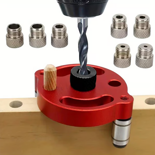 🔨 Kit de plantilla para espigas autocentrantes: ¡uniones perfectas, sin conjeturas! 🪚✨ Taladra agujeros perfectamente centrados en todo momento: el secreto de la carpintería de nivel profesional. 🛠️💥