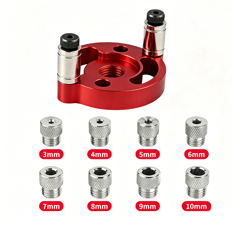 🔨 Kit de plantilla para espigas autocentrantes: ¡uniones perfectas, sin conjeturas! 🪚✨ Taladra agujeros perfectamente centrados en todo momento: el secreto de la carpintería de nivel profesional. 🛠️💥
