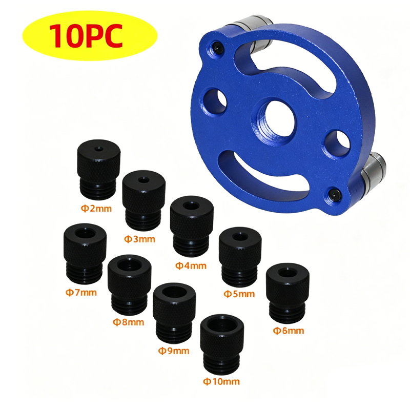 🔨 Kit de plantilla para espigas autocentrantes: ¡uniones perfectas, sin conjeturas! 🪚✨ Taladra agujeros perfectamente centrados en todo momento: el secreto de la carpintería de nivel profesional. 🛠️💥