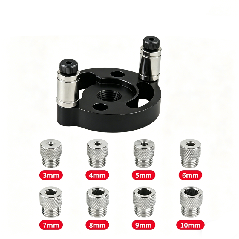 🔨 Kit de plantilla para espigas autocentrantes: ¡uniones perfectas, sin conjeturas! 🪚✨ Taladra agujeros perfectamente centrados en todo momento: el secreto de la carpintería de nivel profesional. 🛠️💥