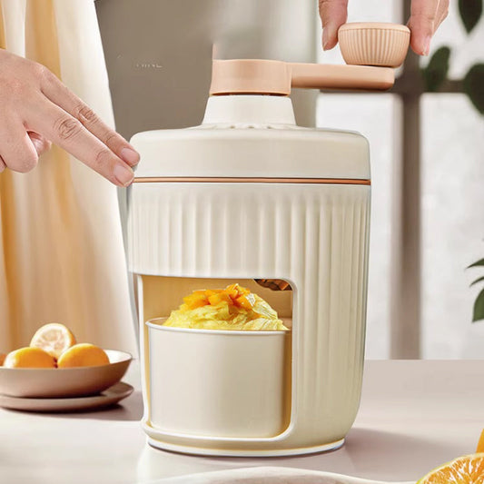 Máquina de hielo raspada portátil manual para el hogar con bandeja para cubitos