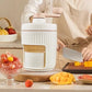 Máquina de hielo raspada portátil manual para el hogar con bandeja para cubitos
