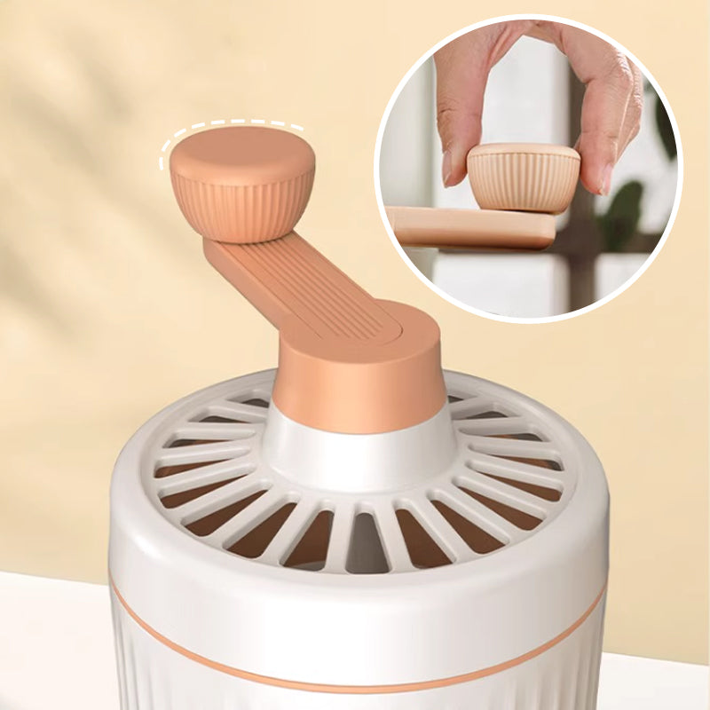 Máquina de hielo raspada portátil manual para el hogar con bandeja para cubitos