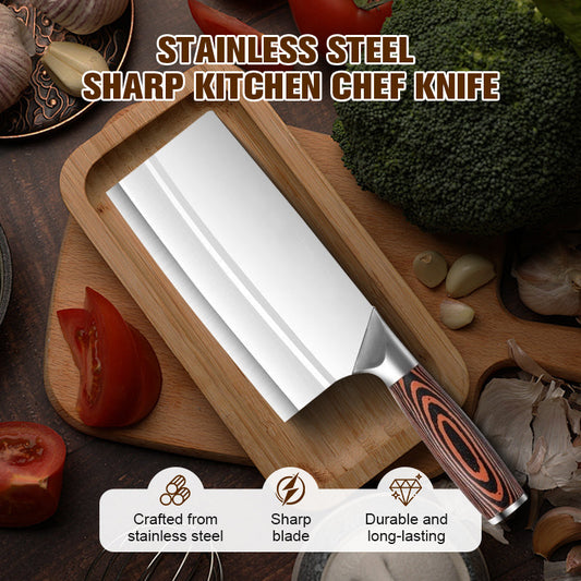 Cuchillo de Chef de Cocina Afilado de Acero Inoxidable Premium