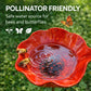 Flor de metal con bebedero para pájaros – ¡Hermosa decoración de jardín en uno!