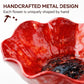 Flor de metal con bebedero para pájaros – ¡Hermosa decoración de jardín en uno!