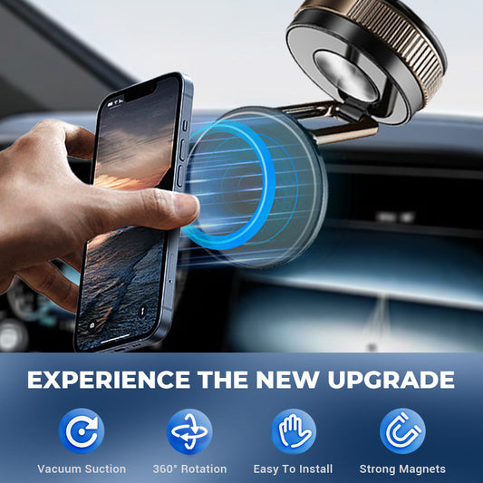 Soporte Magnético para Celular con Ventosa Giratorio 360° para Carro