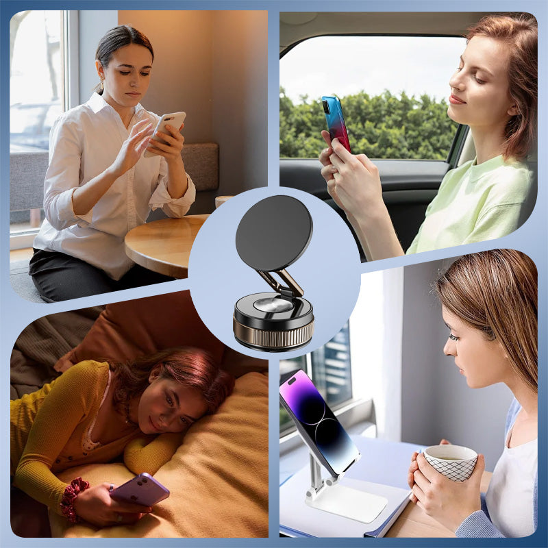 Soporte Magnético para Celular con Ventosa Giratorio 360° para Carro