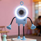 Ventilador de mesa robótico flexible con luz LED