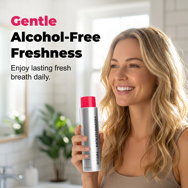 🥳¡OFERTA ESPECIAL 2026!🥳😁 ¡50% de descuento! Enjuague bucal blanqueador que elimina manchas: elimina las manchas de café y té, sin alcohol. Elimina la suciedad al instante, con un frescor mentolado duradero. Lo suficientemente suave para uso diario.
