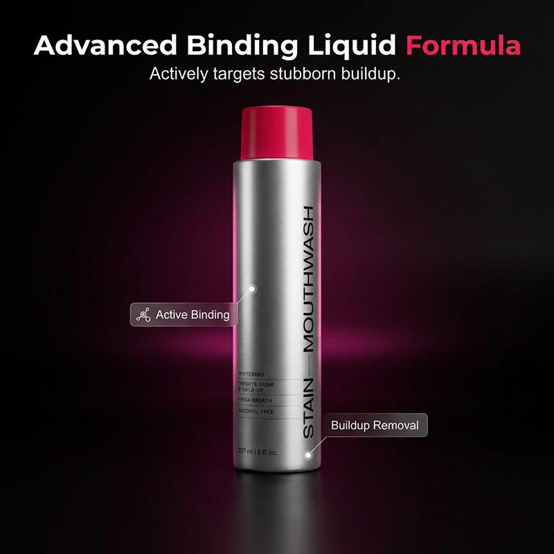 🥳¡OFERTA ESPECIAL 2026!🥳😁 ¡50% de descuento! Enjuague bucal blanqueador que elimina manchas: elimina las manchas de café y té, sin alcohol. Elimina la suciedad al instante, con un frescor mentolado duradero. Lo suficientemente suave para uso diario.