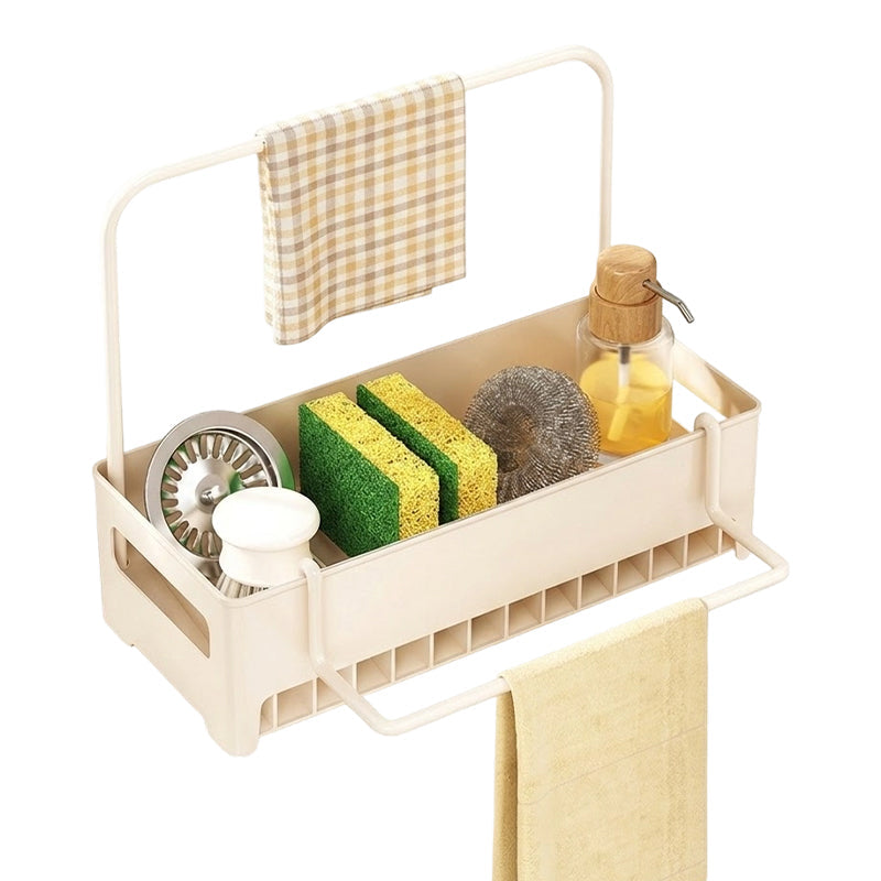 Escurridor de fregadero multifuncional para organización de cocina