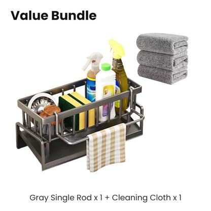 Escurridor de fregadero multifuncional para organización de cocina