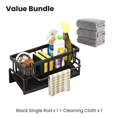 Escurridor de fregadero multifuncional para organización de cocina