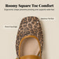 Flats de Malla para Mujer con Estampado de Leopardo Estilo Mary Jane