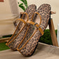 Flats de Malla para Mujer con Estampado de Leopardo Estilo Mary Jane