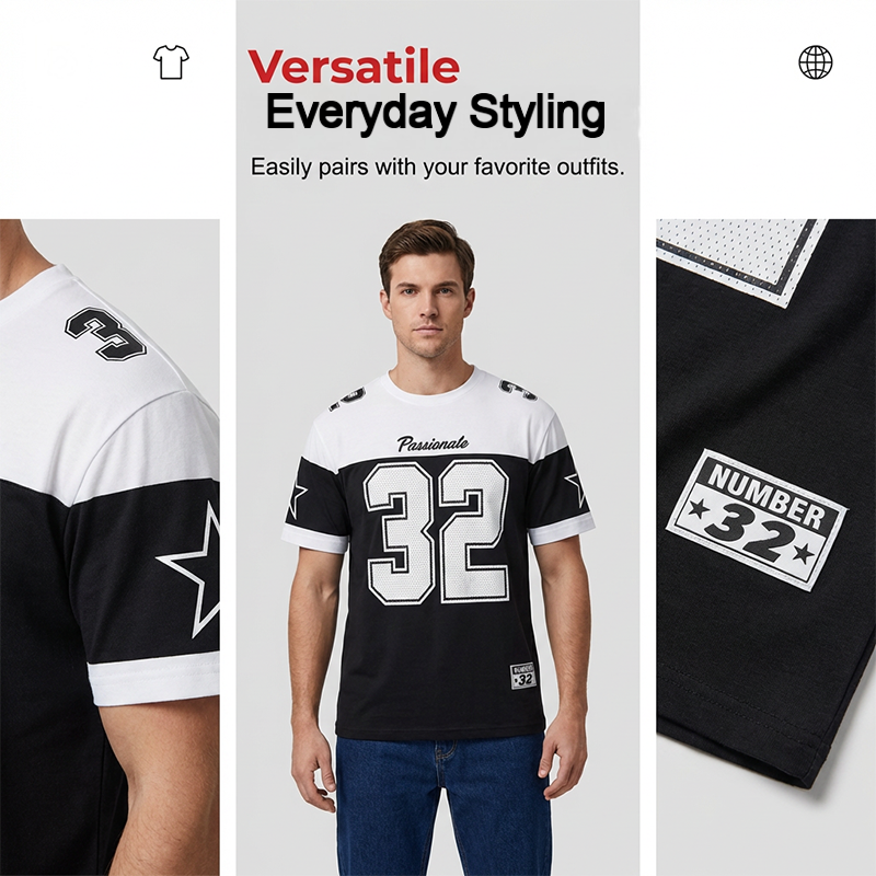 Camiseta informal con estampado gráfico para hombre