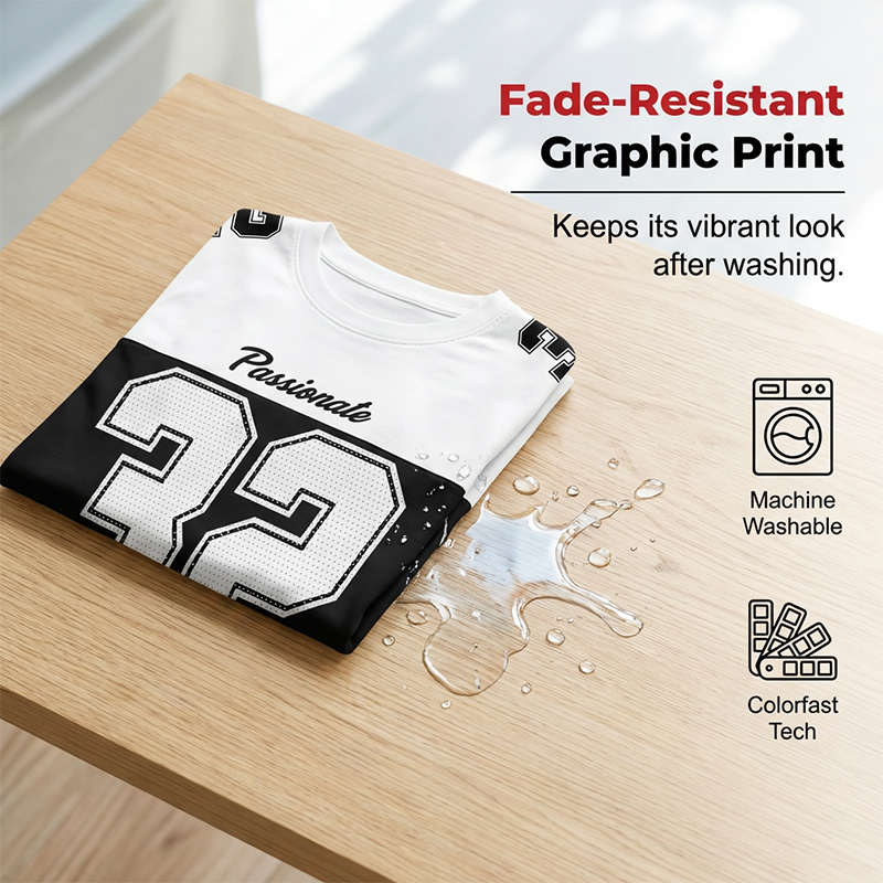 Camiseta informal con estampado gráfico para hombre