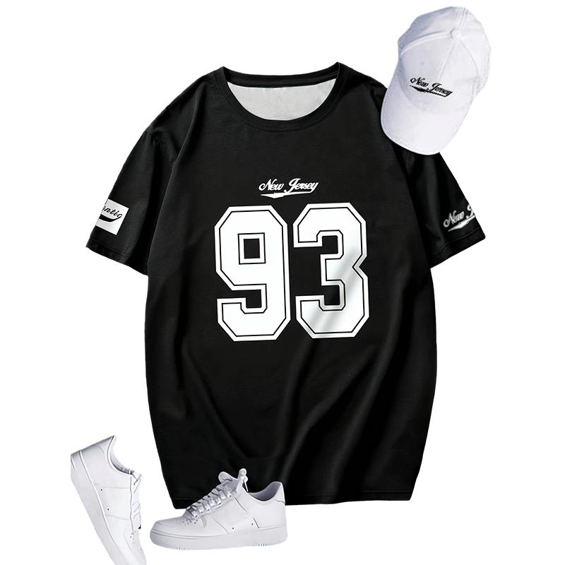 Camiseta informal con estampado gráfico para hombre
