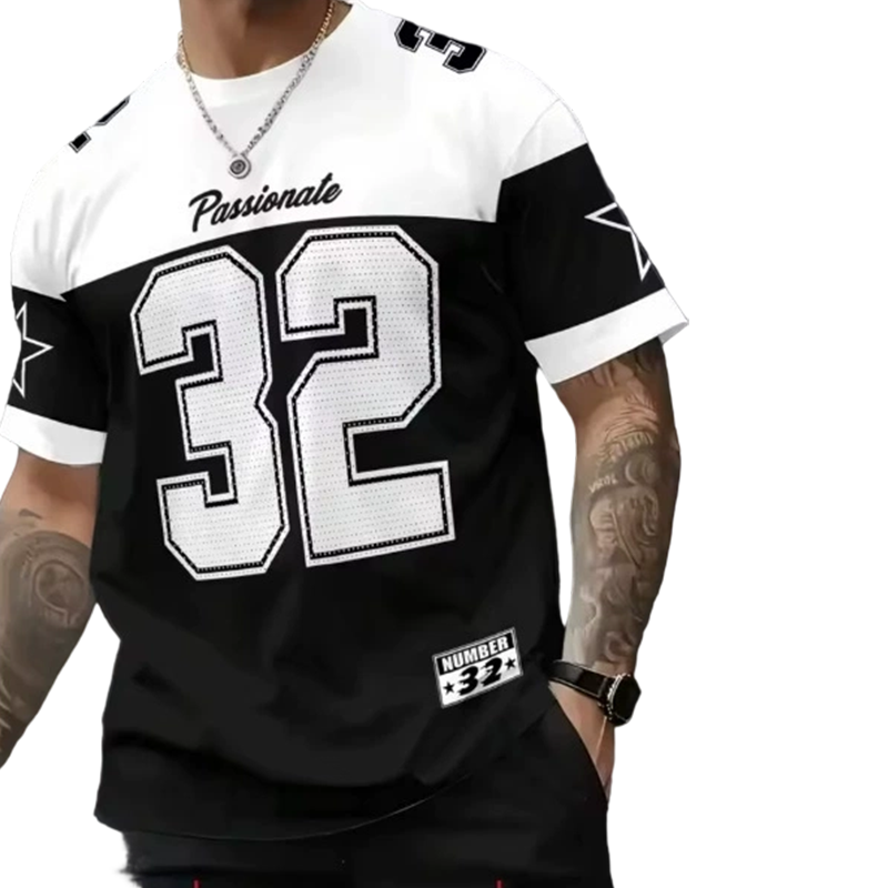Camiseta informal con estampado gráfico para hombre