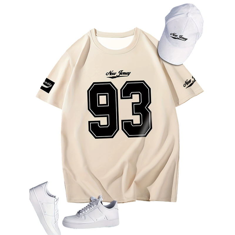 Camiseta informal con estampado gráfico para hombre