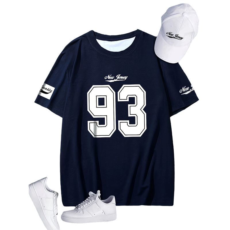 Camiseta informal con estampado gráfico para hombre