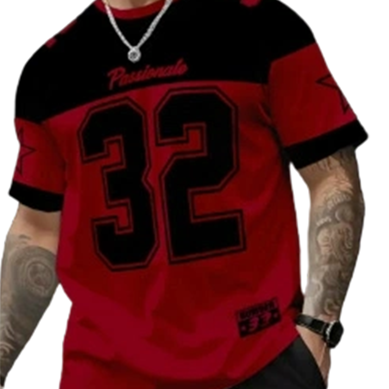 Camiseta informal con estampado gráfico para hombre