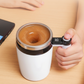 Taza de café recargable con agitador automático y pantalla digital